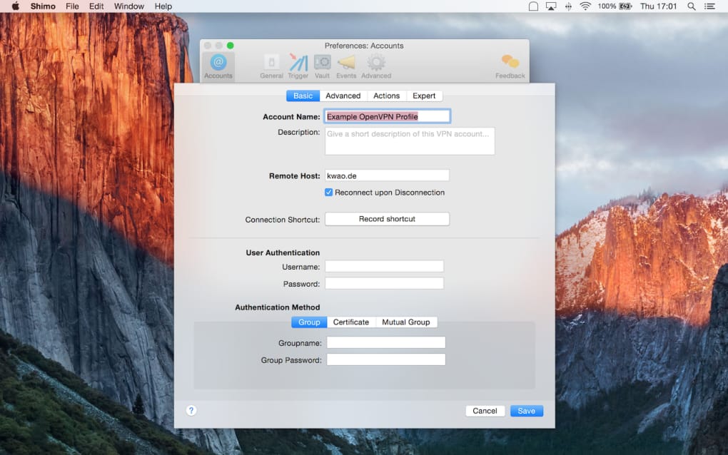 mac install openvpn client