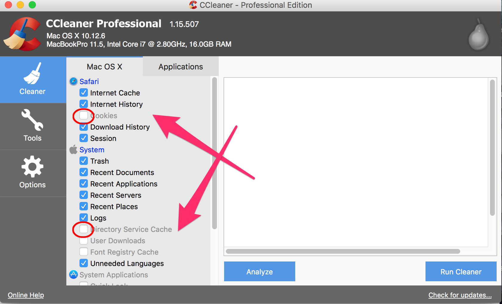 Latest version of ccleaner for mac os x 10 12