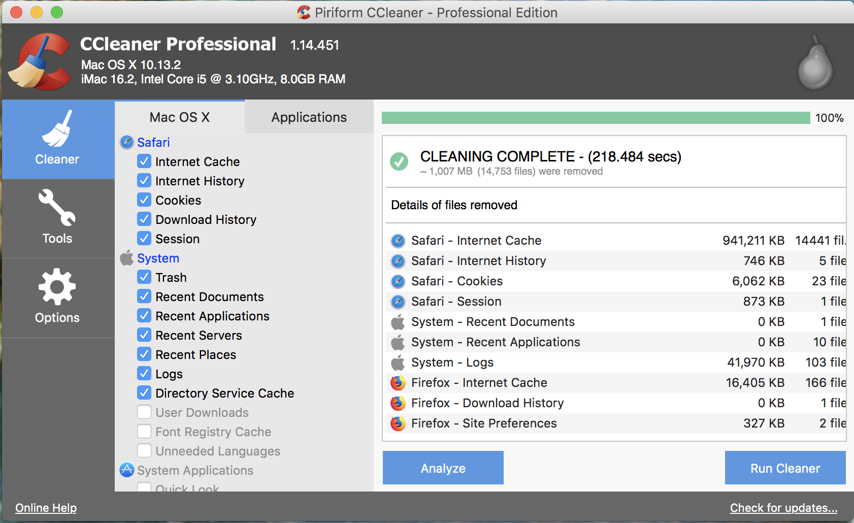 Latest version of ccleaner for mac os x